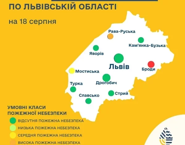 Прогноз пожежної небезпеки на 18 серпня