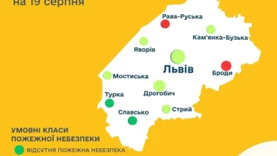 Прогноз пожежної небезпеки на 19 серпня