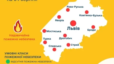 04 серпня прогнозують надзвичайну пожежну небезпеку