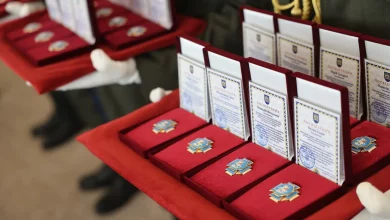 У Львові до Дня Незалежності 34 військових посмертно відзначили «Почесним знаком святого Юрія»