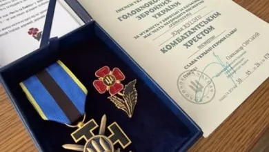 Лейтенанта Юрія Кусого з Ожидова посмертно відзначили Комбатантським Хрестом