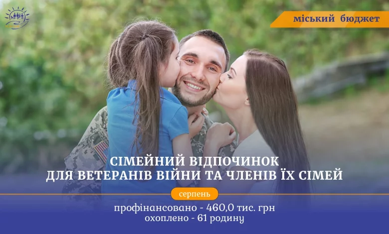 460 тисяч гривень спрямували на сімейний відпочинок ветеранів у Дрогобицькій громаді