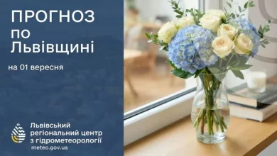 Прогноз погоди на 1 вересня 2026 року для Львівщини та Львова