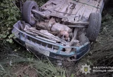 У Львівському районі внаслідок перекидання авто загинув водій, двоє пасажирів травмовані