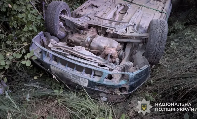 У Львівському районі внаслідок перекидання авто загинув водій, двоє пасажирів травмовані
