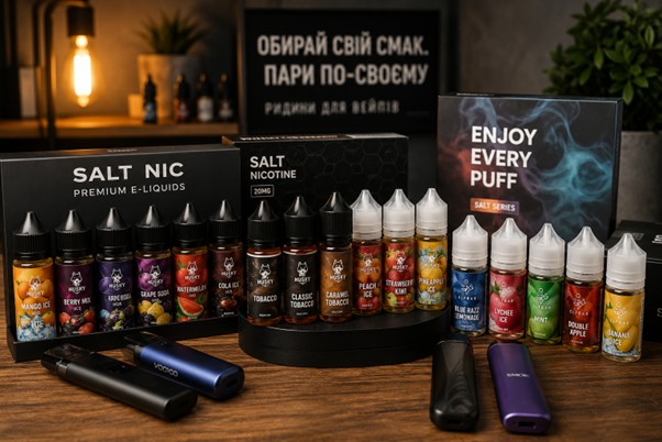 Чому рідину для вейпів називають сольовою?