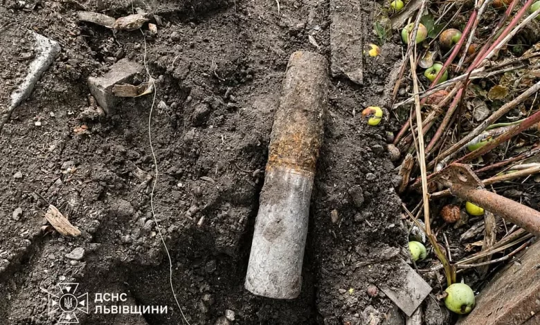 У Давидові під час земляних робіт знайшли артснаряд часів Другої світової