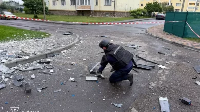 На Львівщині ДСНС обстежила місця влучань після ранкової атаки