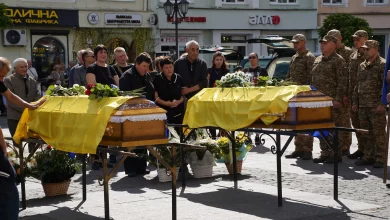 Дрогобицька громада попрощалася з полеглими захисниками Павлом Нестеровичем та Романом Баб’яком