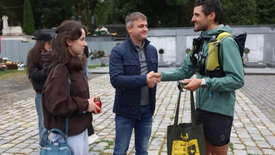 Швейцарець Фредерік Сплендор завершив 4200-кілометровий марафон у Львові на підтримку України