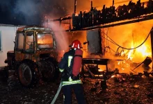 У селі Уріж на Дрогобиччині загорілася господарська будівля