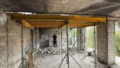 У Львові відновлюють будинок на Виговського, 77 після ракетного удару