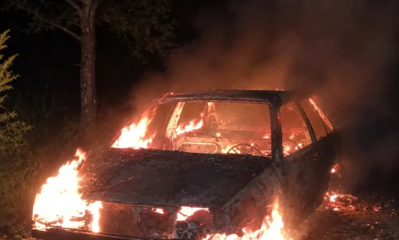У селі Вовчатичі Стрийського району згорів легковий автомобіль
