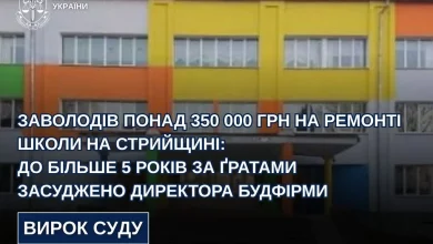 На Стрийщині директора будфірми засудили за привласнення понад 350 тис.