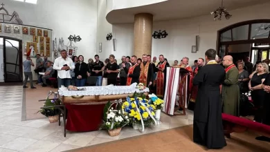 Стрийська громада попрощалася із захисником Олександром Косцьовятом