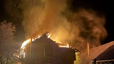 У Судовій Вишні рятувальники загасили пожежу в літній кухні