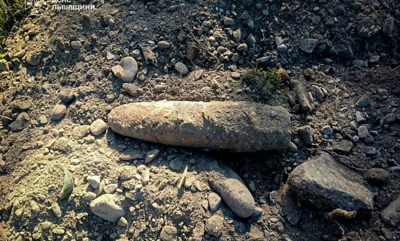 У селі Грабовець на Львівщині знайшли артснаряд часів Другої світової