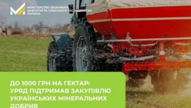 Аграрії зможуть отримати до 1000 грн за гектар за купівлю українських добрив