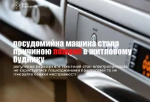 У Бориславі загорілася посудомийна машина в житловому будинку