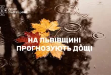 На Львівщині 11 жовтня місцями прогнозують сильні дощі