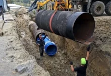 Львівводоканал завершує прокладання нового магістрального водогону під дорогою