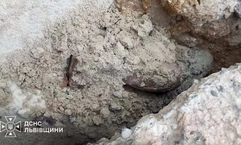 На Львівщині піротехніки знищили мінометну міну часів Другої світової війни