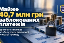 Дрогобич повідомив про блокування казначейських платежів на 40,7 млн грн