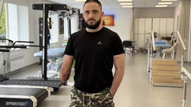 27-річний захисник Руслан Сливка після поранення від FPV-дрона проходить реабілітацію в центрі UNBROKEN у Львові