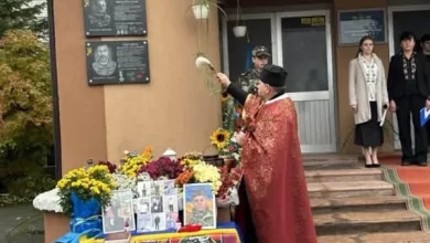 У Грусятичах відкрили меморіальну дошку захиснику Андрію Вересу