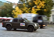 До Львова прибув 37-й конвой з Норвегії: військовим і громадам передали 13 авто
