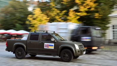 До Львова прибув 37-й конвой з Норвегії: військовим і громадам передали 13 авто