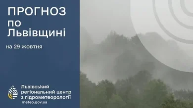 Прогноз погоди на 29 жовтня: туманна ніч і до +14° вдень