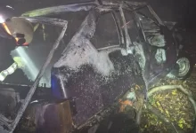 У Трускавці рятувальники загасили палаючий автомобіль ВАЗ