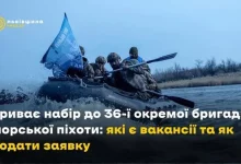 Триває набір до 36-ї окремої бригади морської піхоти імені контрадмірала Михайла Білинського